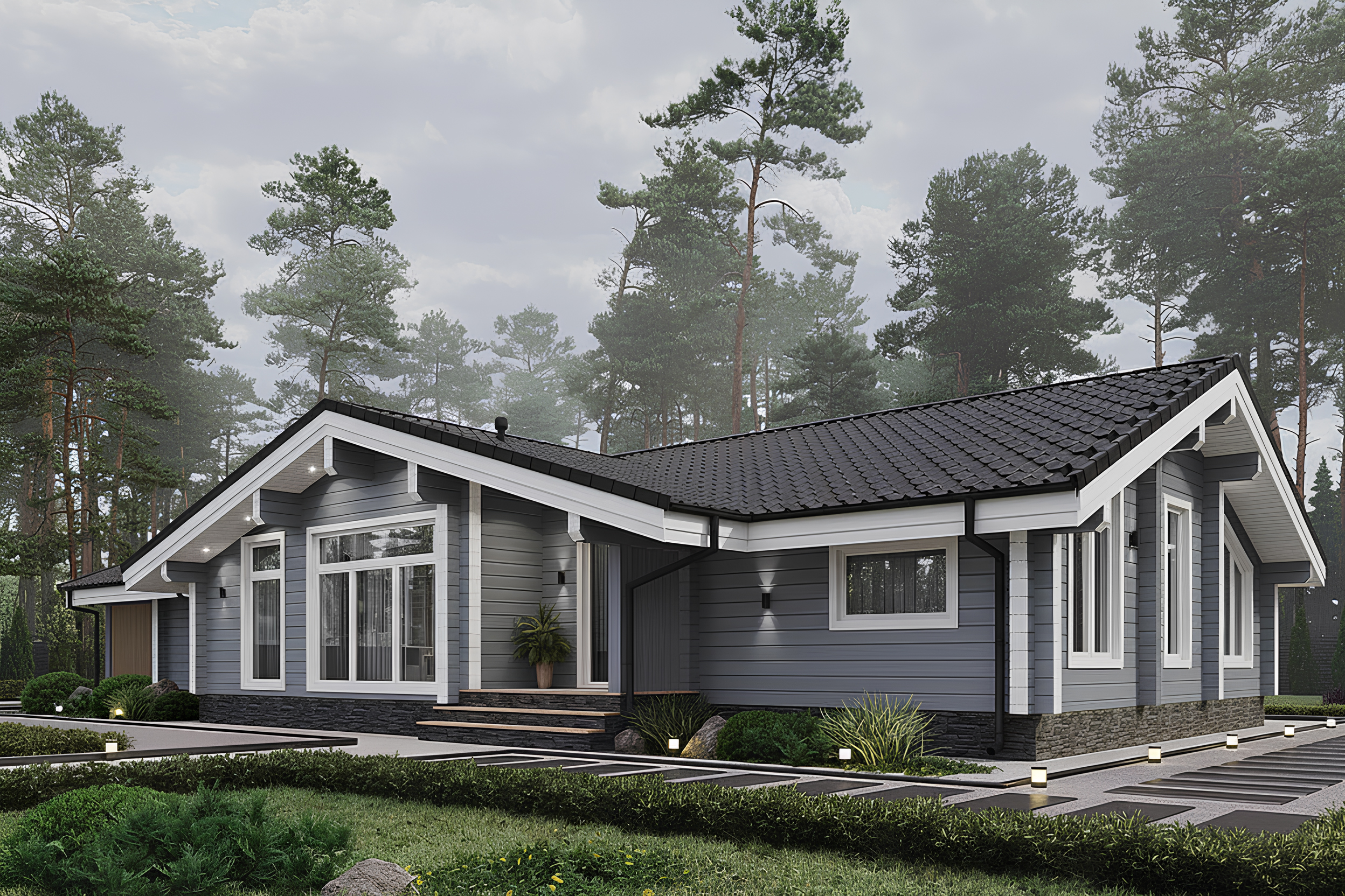 Дом из клееного бруса VZ-498